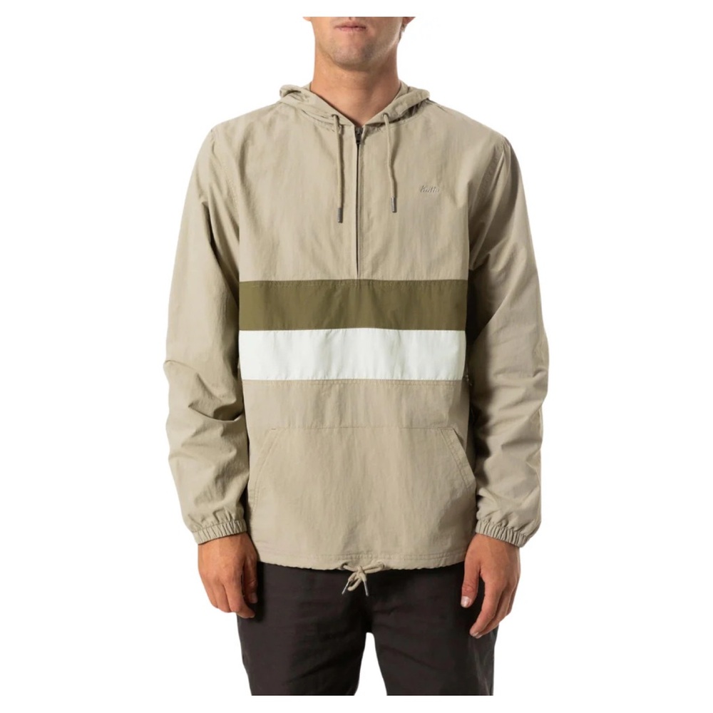Katin Men's Beige and Olive Hooded Jacket